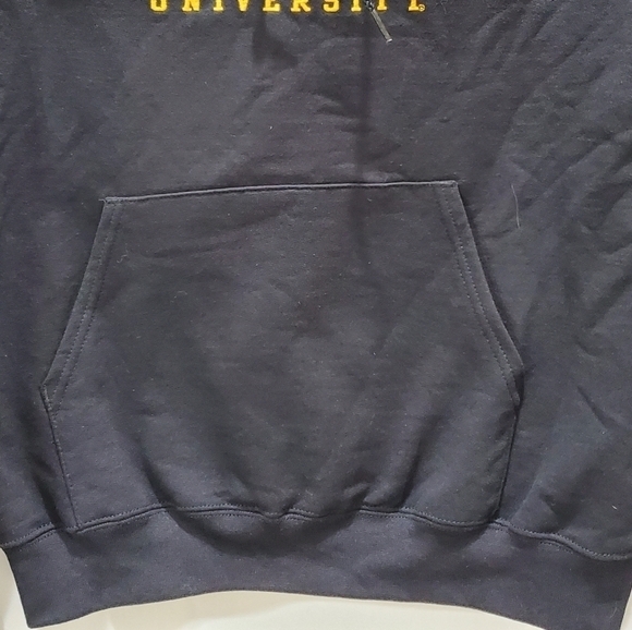NWT CHAMPION BAYLOR UNIVERSITY BLACK HOODIE SWEATSHIRT UNISEX SMALL GREEN YELLOW - Picture 5 of 13